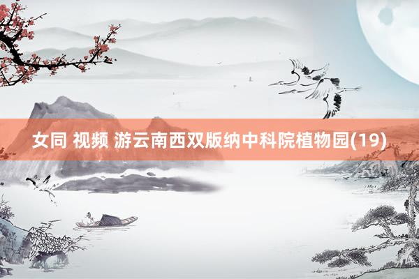 女同 视频 游云南西双版纳中科院植物园(19)