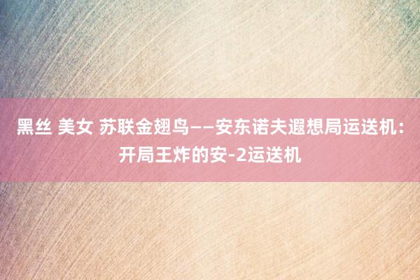 黑丝 美女 苏联金翅鸟——安东诺夫遐想局运送机：开局王炸的安-2运送机
